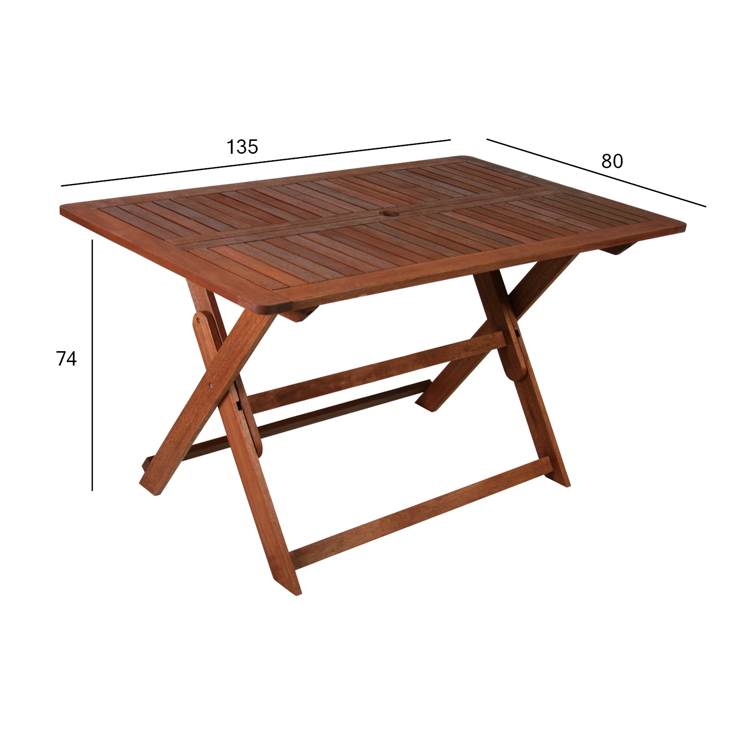 Laud MODENA 135x80xH74cm, meranti