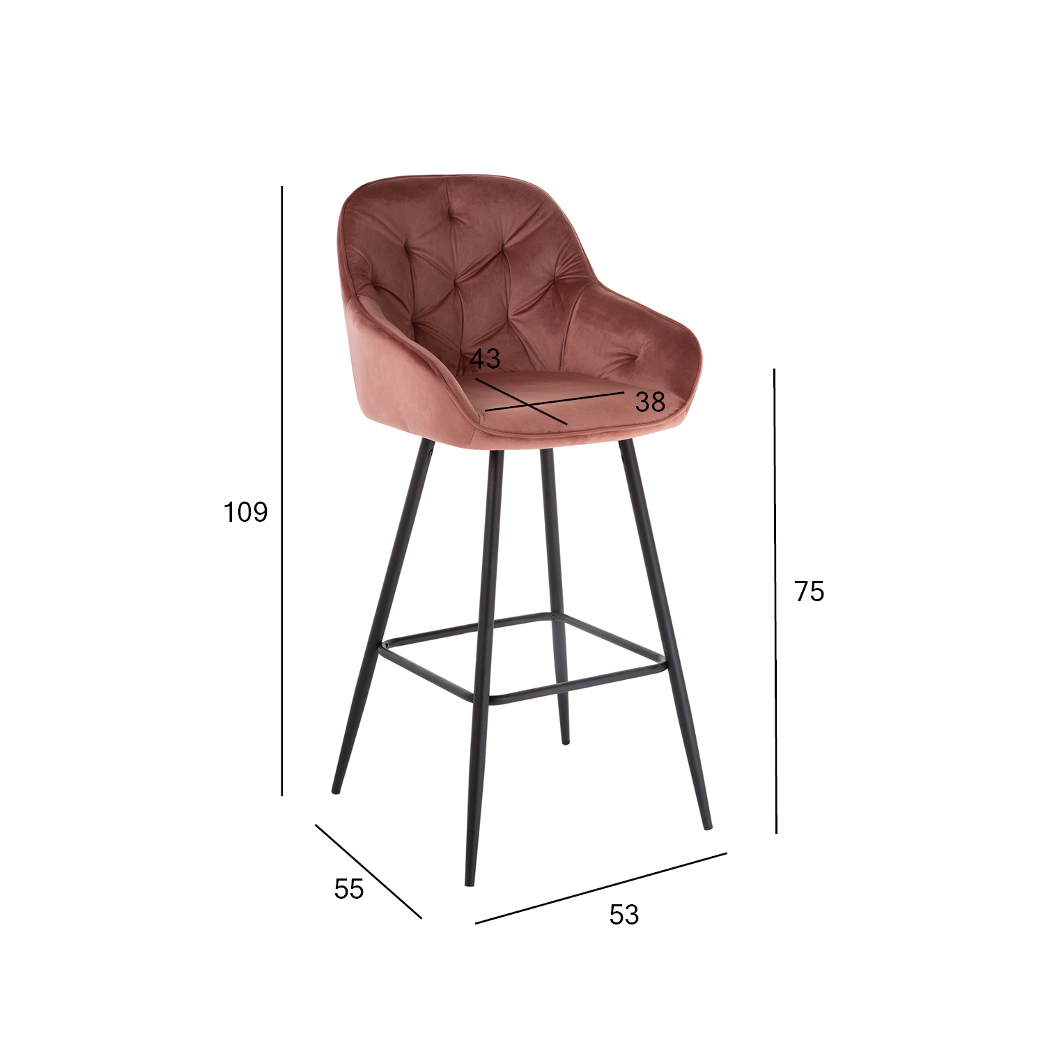 Baaritool BRITA roosa - Image 6