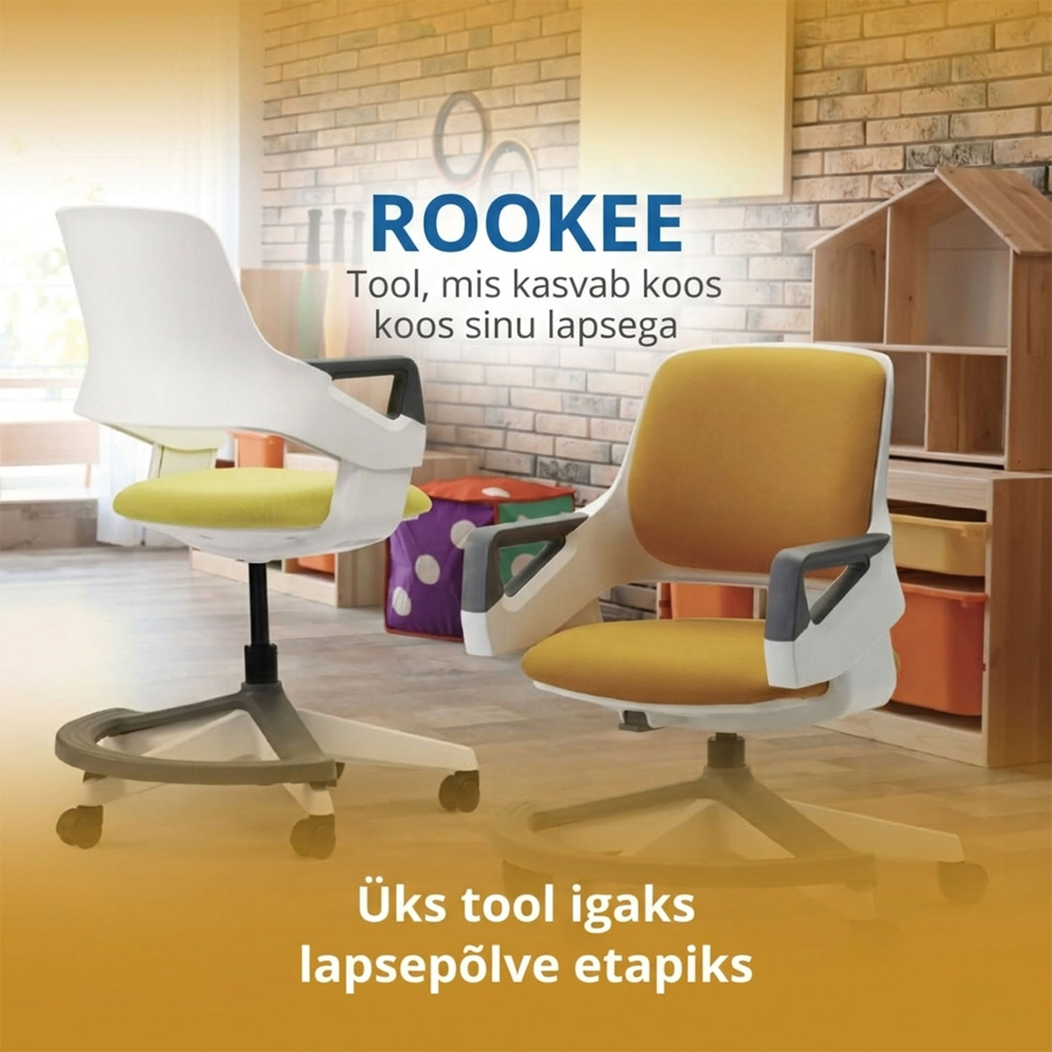 Lastetool ROOKEE sinepikollane - Image 3