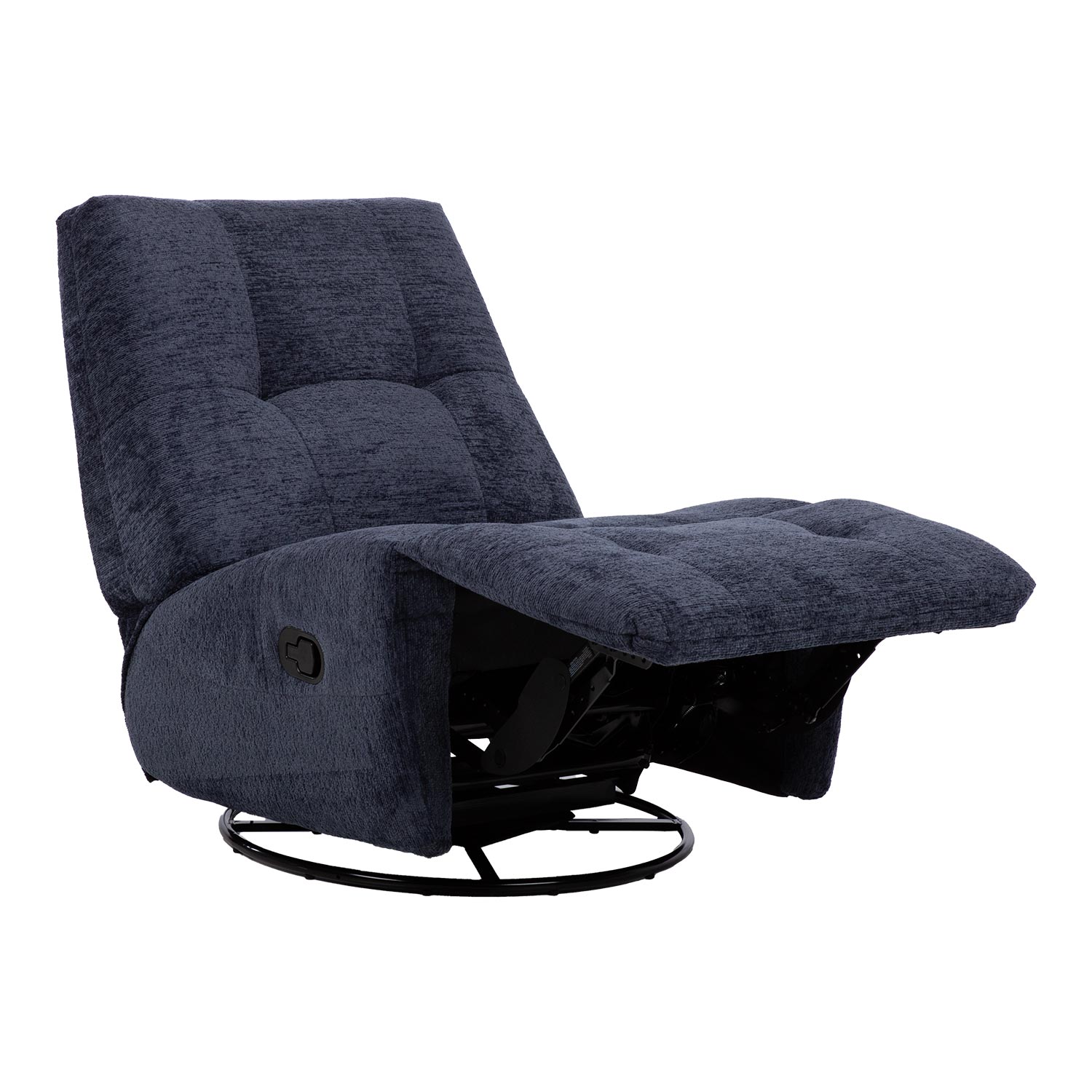 Tugitool WILLA manuaalne recliner, pöörlev ja kiikuv, sinine - Image 2