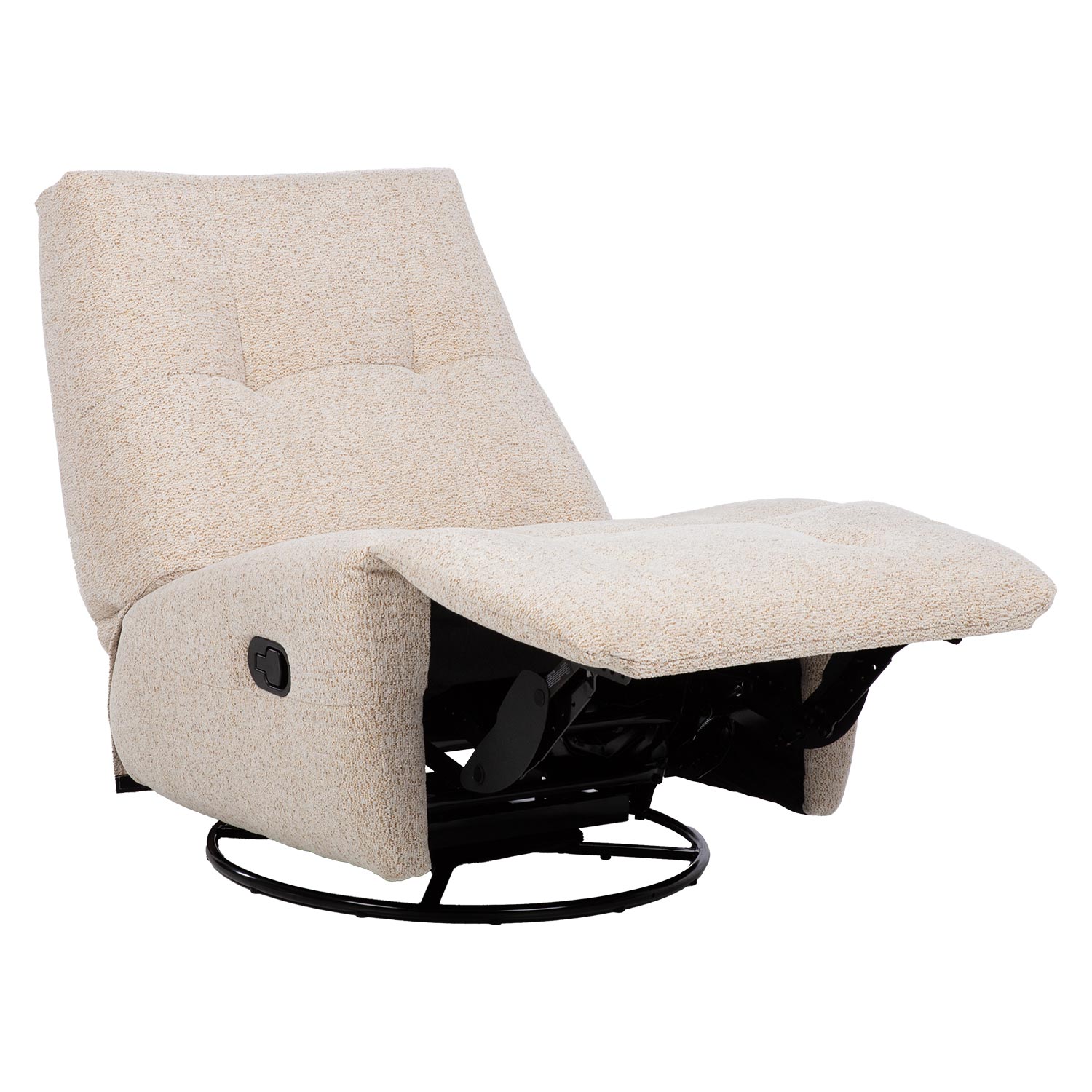 Tugitool WILLA manuaalne recliner, pöörlev ja kiikuv, beež - Image 2