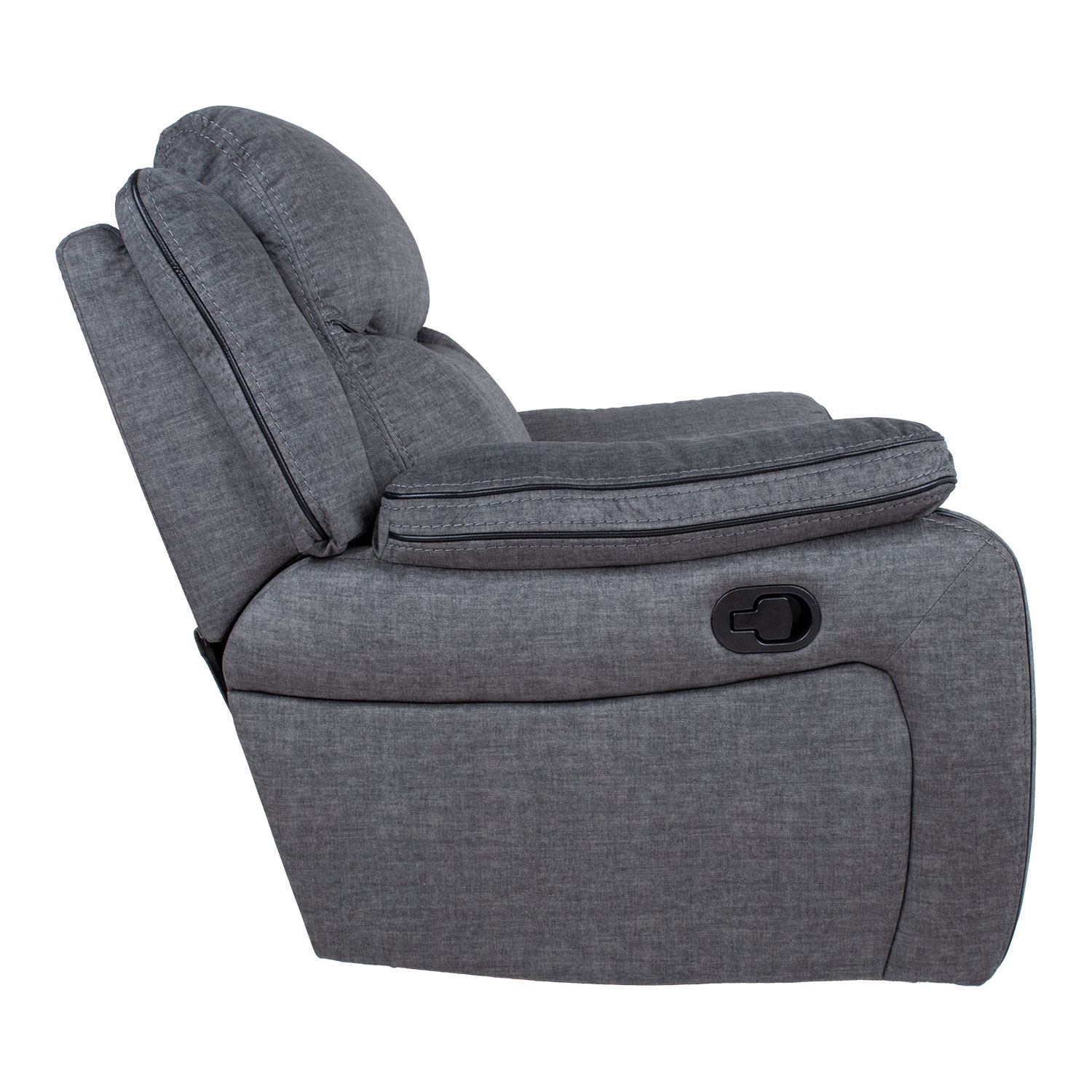 Tugitool GENTRY kiikuv ja pöörlev manuaalne recliner, hall - Image 4