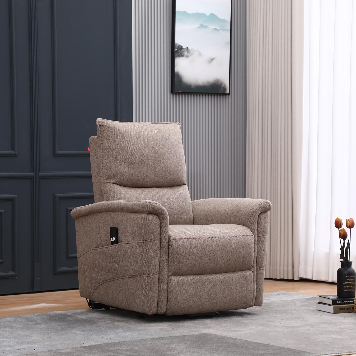 Tugitool GIANNI elektriline lift recliner, beež - Image 6