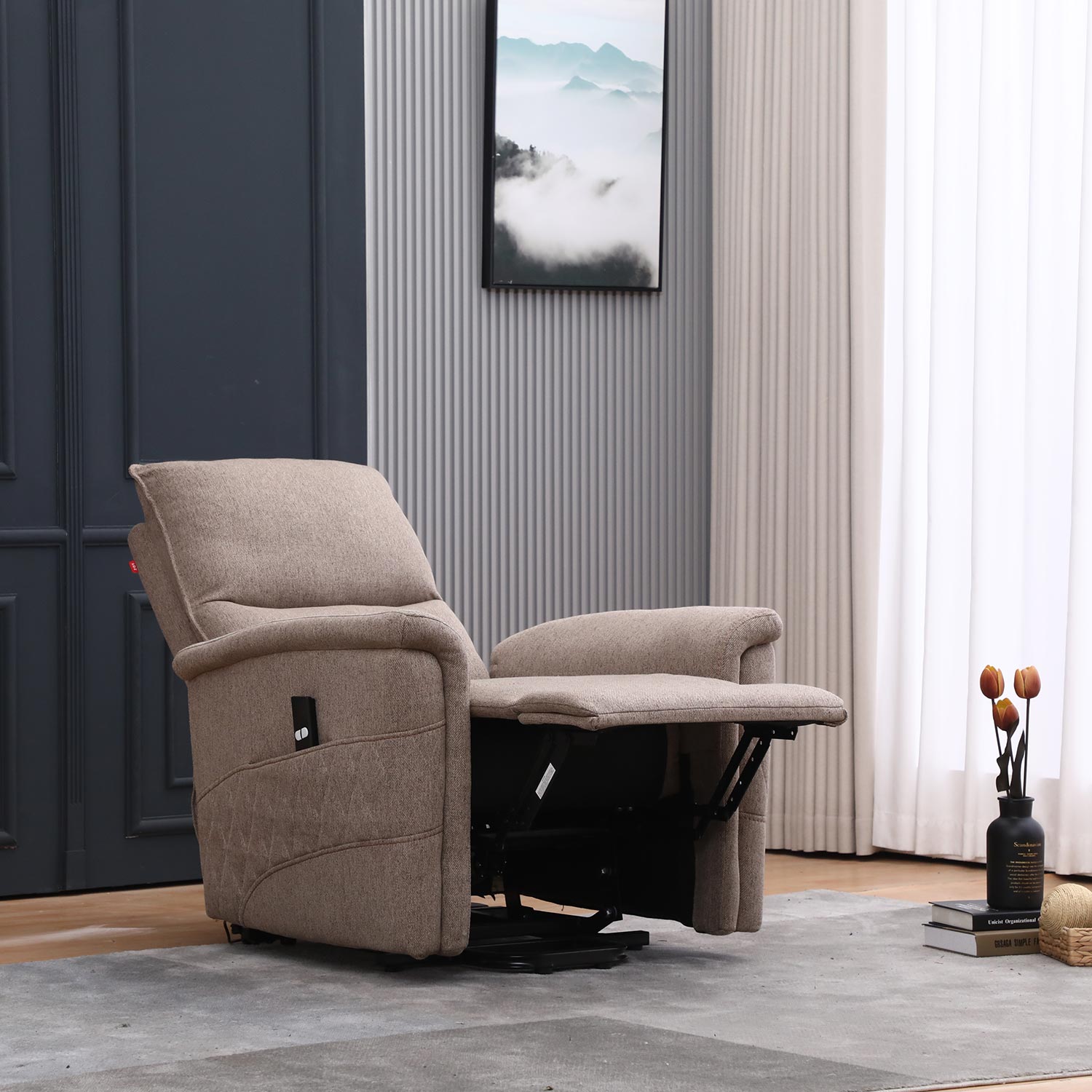 Tugitool GIANNI elektriline lift recliner, beež - Image 7