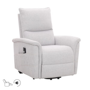 Tugitool GIANNI elektriline lift recliner, hallikasvalge