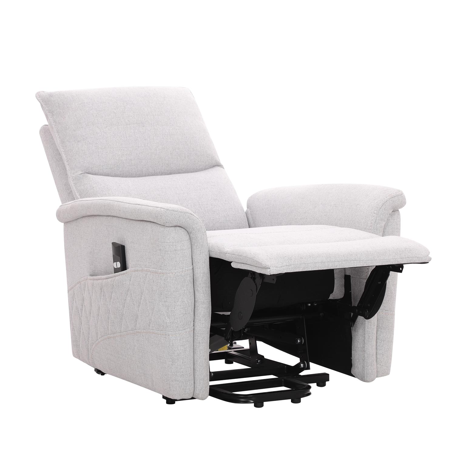 Tugitool GIANNI elektriline lift recliner, hallikasvalge - Image 3