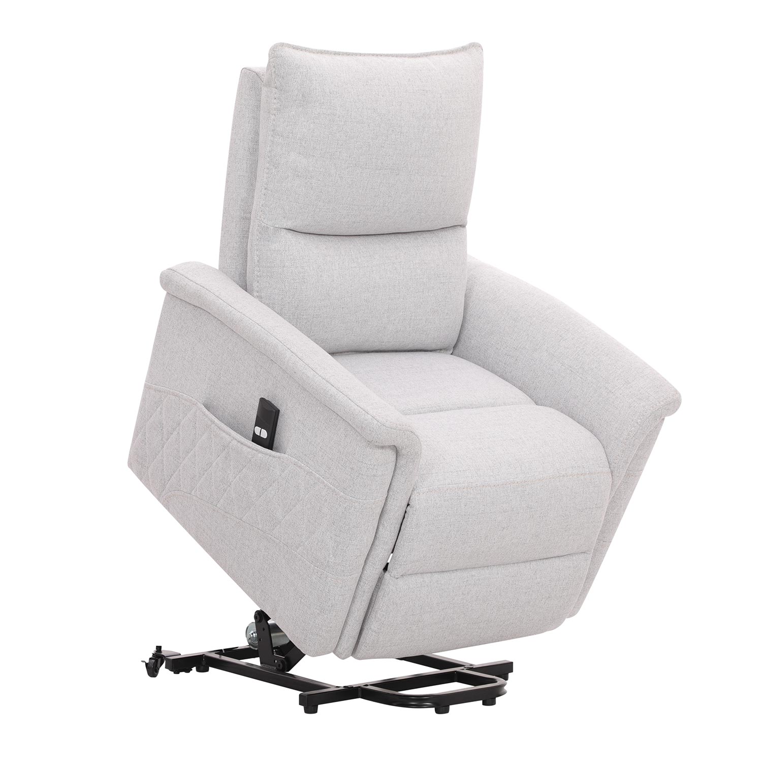 Tugitool GIANNI elektriline lift recliner, hallikasvalge - Image 4