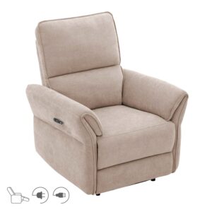 Tugitool DAMIKA elektriline recliner, helepruun
