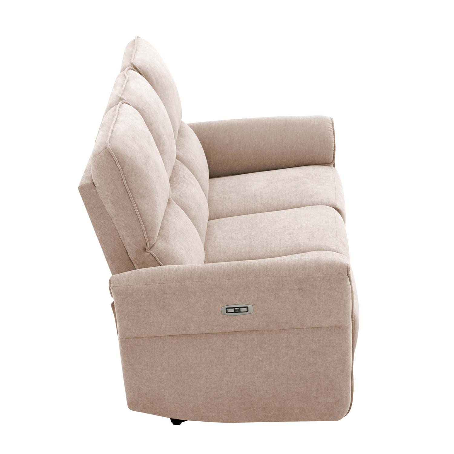 Diivan DAMIKA 3-kohaline elektriline recliner, helepruun - Image 6
