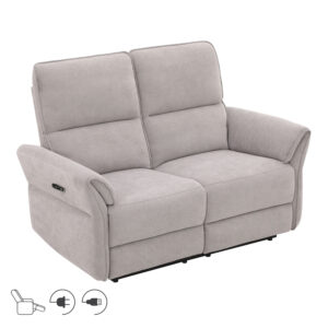 Diivan DAMIKA 2-kohaline elektriline recliner, hall
