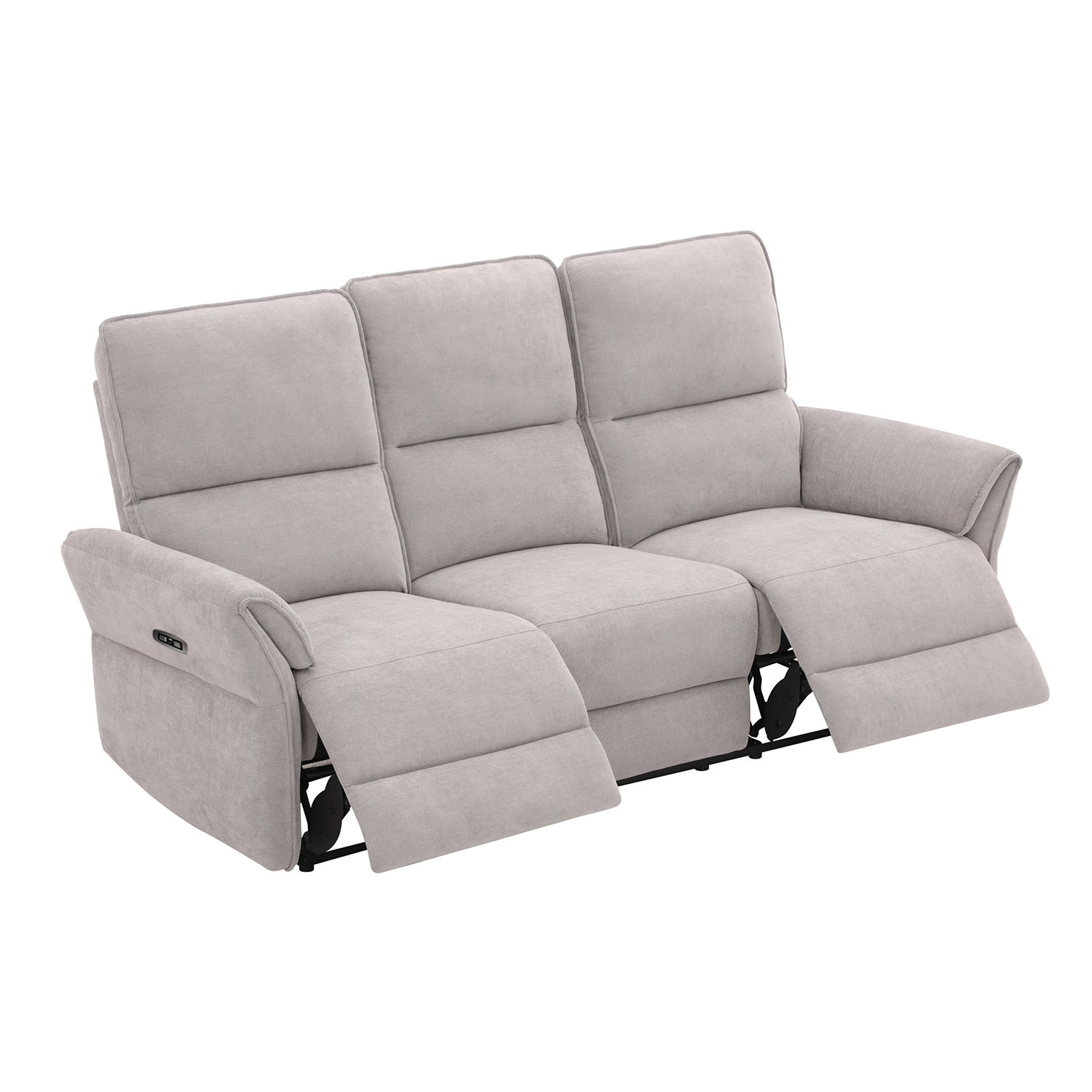Diivan DAMIKA 3-kohaline elektriline recliner, hall - Image 2