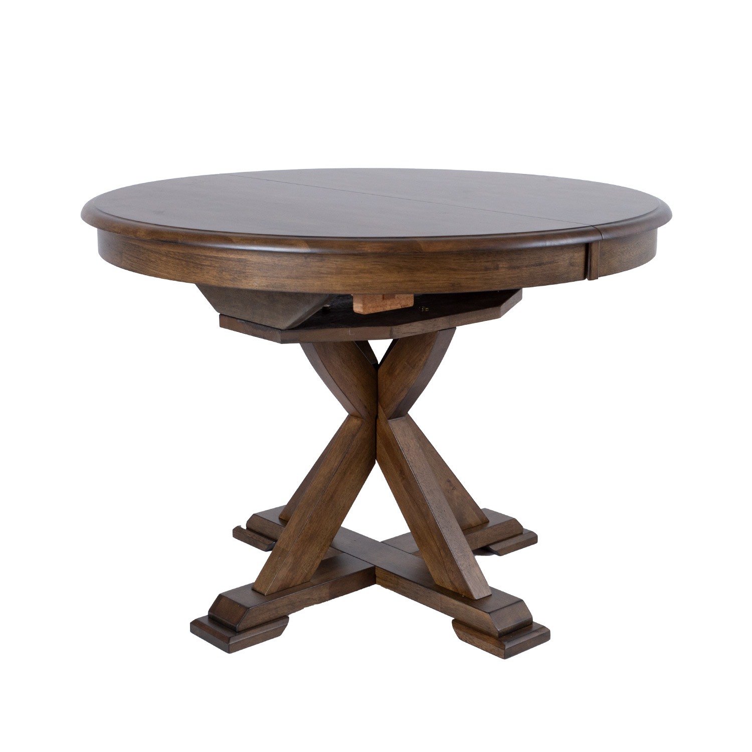Söögilaud JAMES D106+46xH76cm, rustik ta