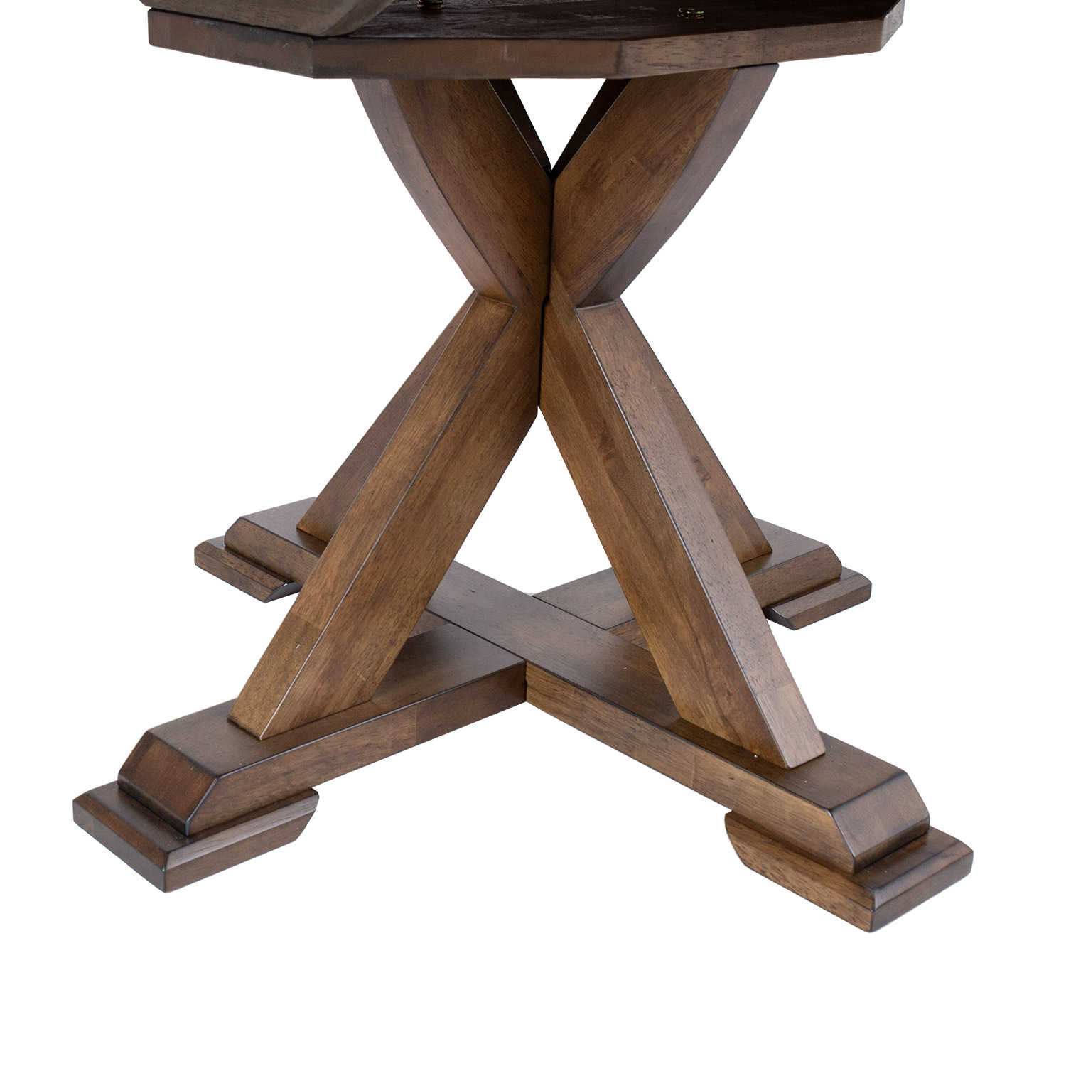 Söögilaud JAMES D106+46xH76cm, rustik ta - Image 5