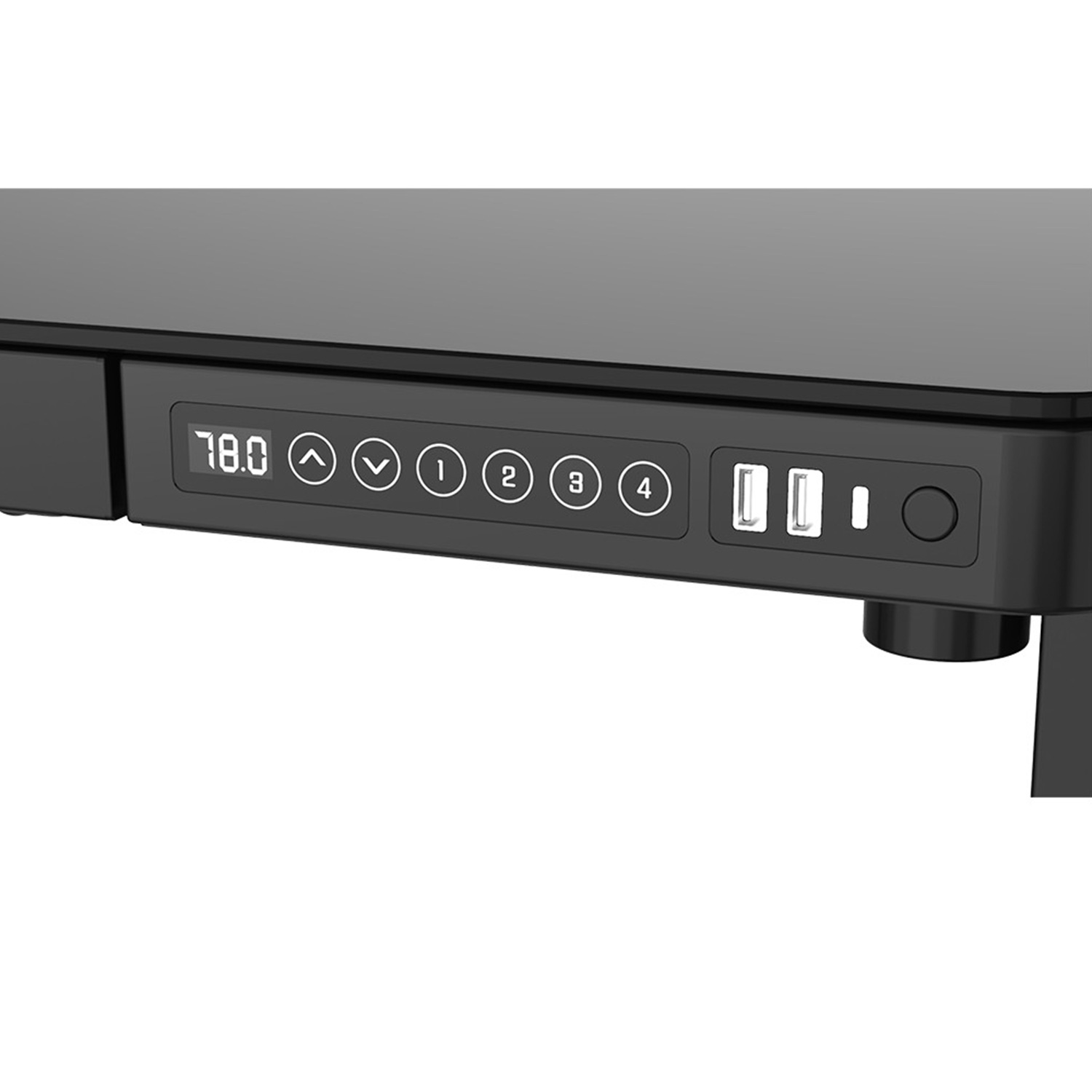 Töölaud ERGO 1-mootoriga 120x60xH72-121cm, must - Image 5