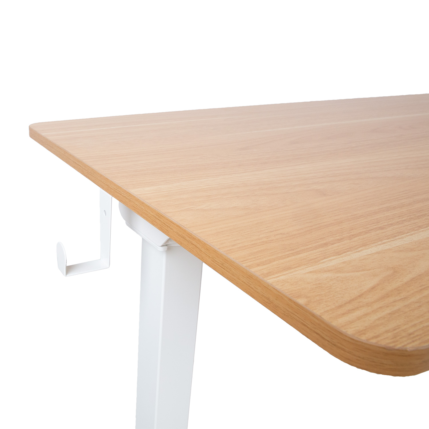 Töölaud ERGO 1-mootoriga 120x60xH73-121cm, tamm/valge - Image 4
