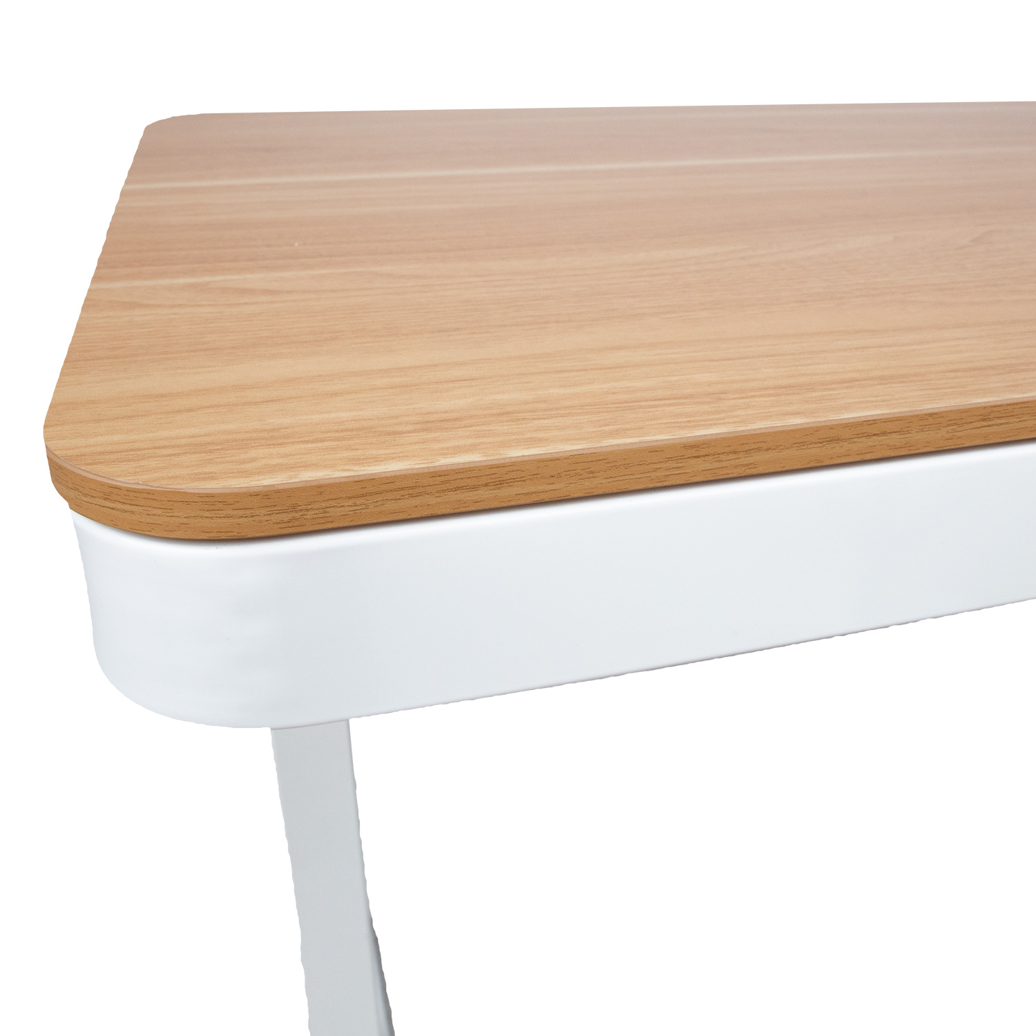 Töölaud ERGO 1-mootoriga 120x60xH72-121cm, tamm/valge - Image 5