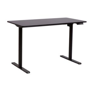 Töölaud ERGO LIGHT 1-mootoriga 120x60xH72,5-117,5cm, must