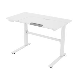 Laste töölaud ERGO KID 1-mootoriga 112x60xH56-80cm, valge