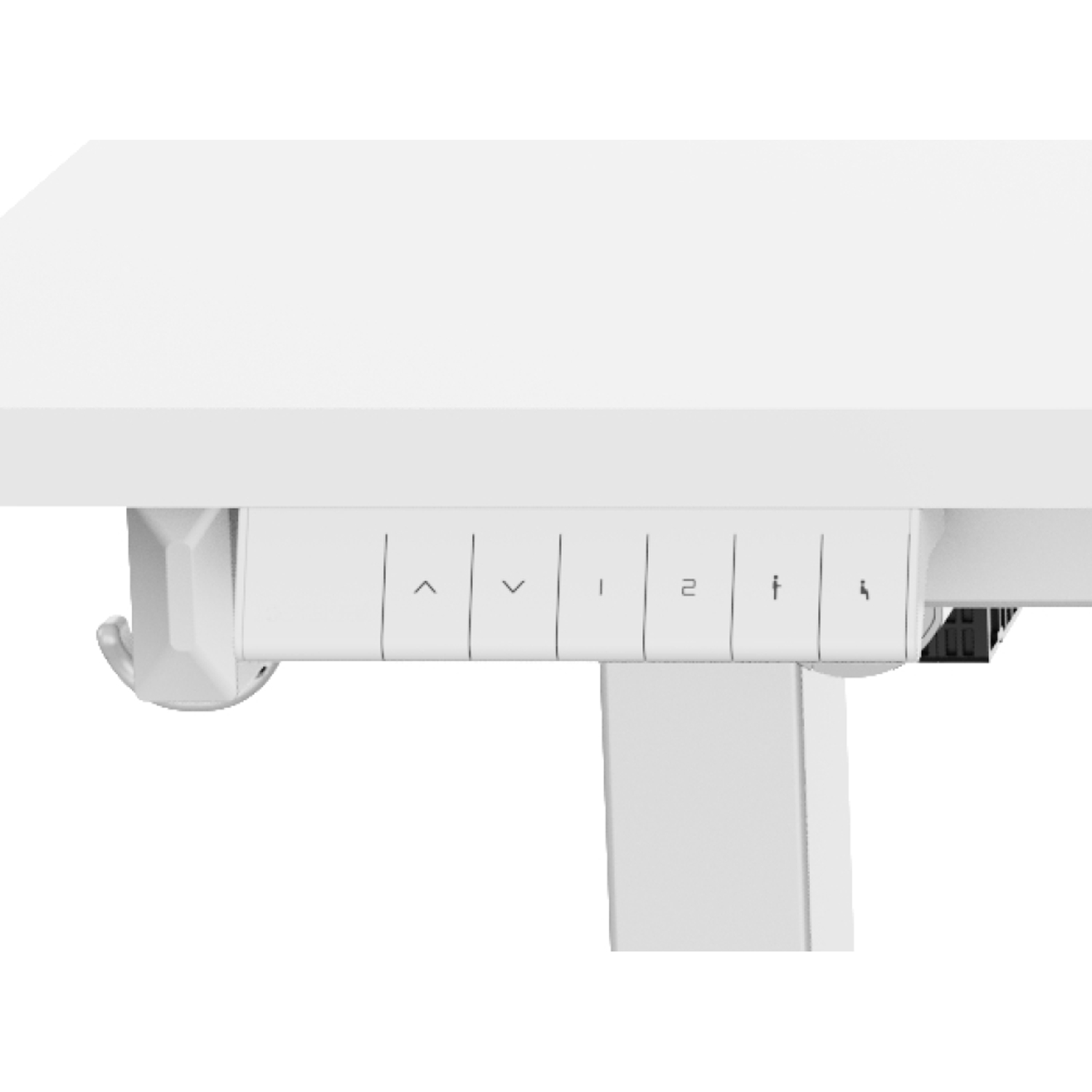 Laste töölaud ERGO KID 1-mootoriga 112x60xH56-80cm, valge - Image 4