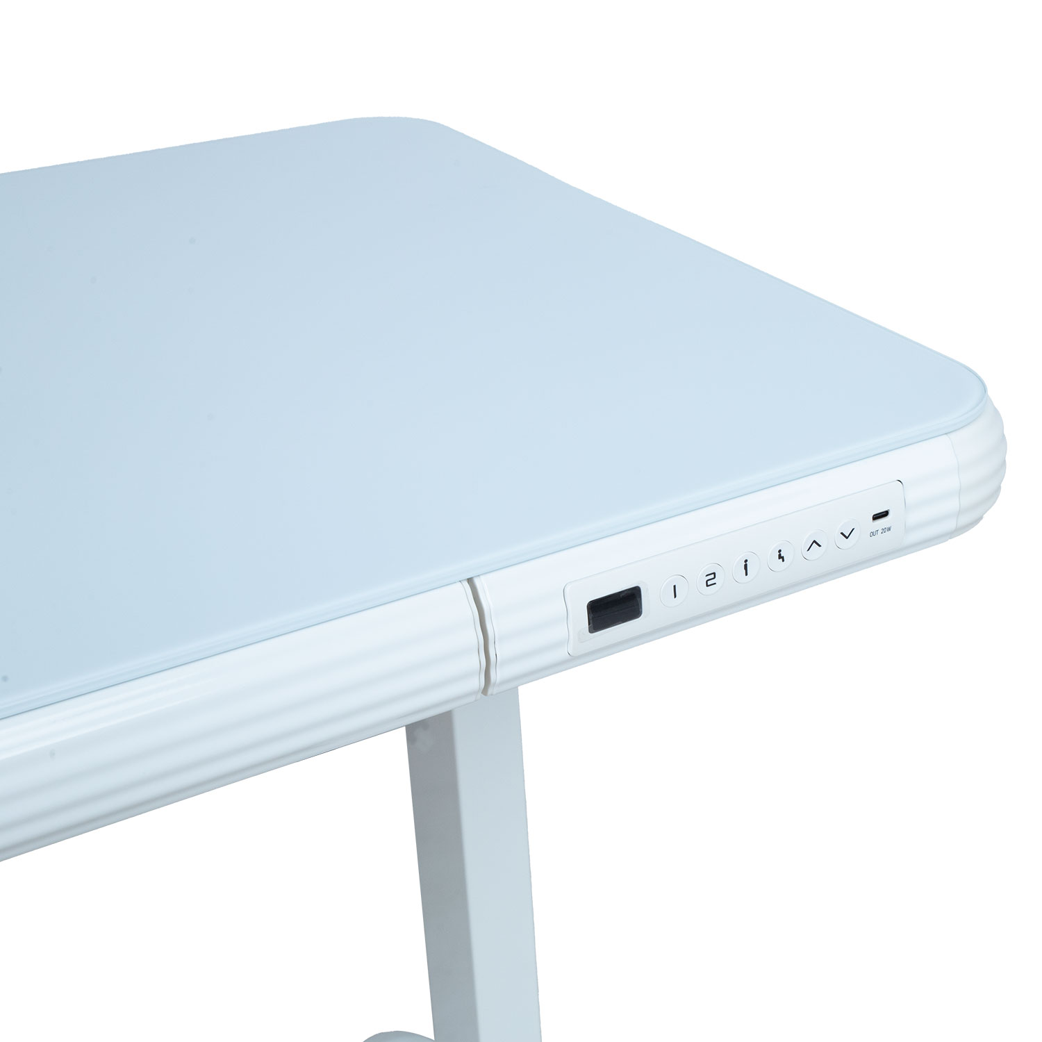 Töölaud ERGO FIT 1-mootoriga 122x62xH73,5-118cm, valge - Image 4
