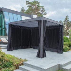Polüesterkardinad varikatusele MIRADOR-111 3x3m, must