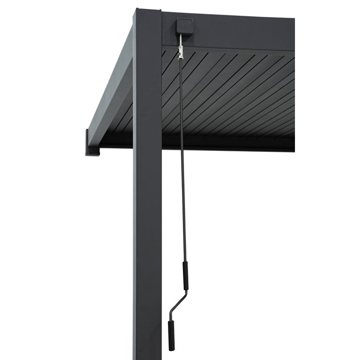 Varikatus MIRADOR-111 3x4m seinale paigaldatav, tumehall - Image 2
