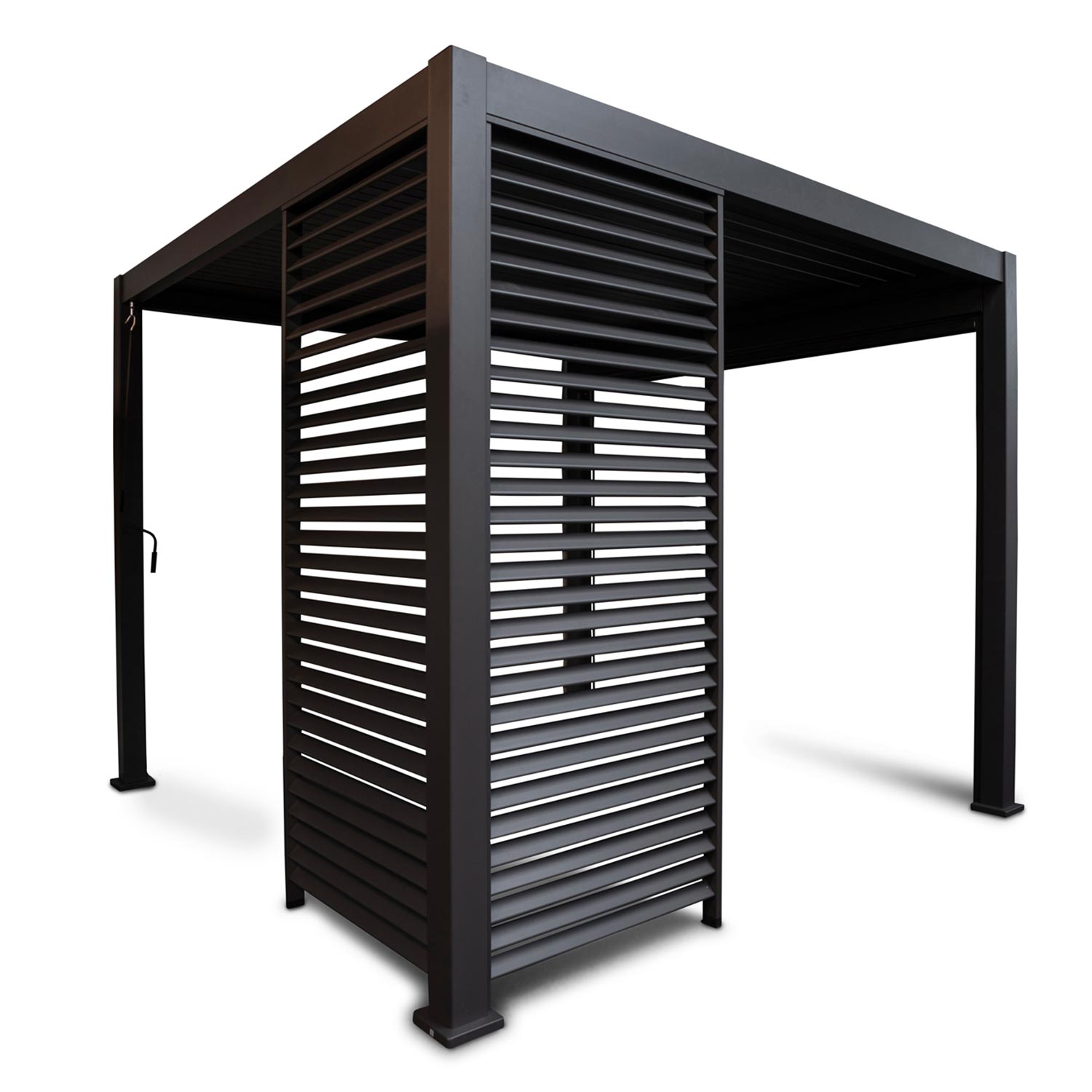 Lamellsein varikatusele MIRADOR-111 123,5cm, tumehall - Image 2