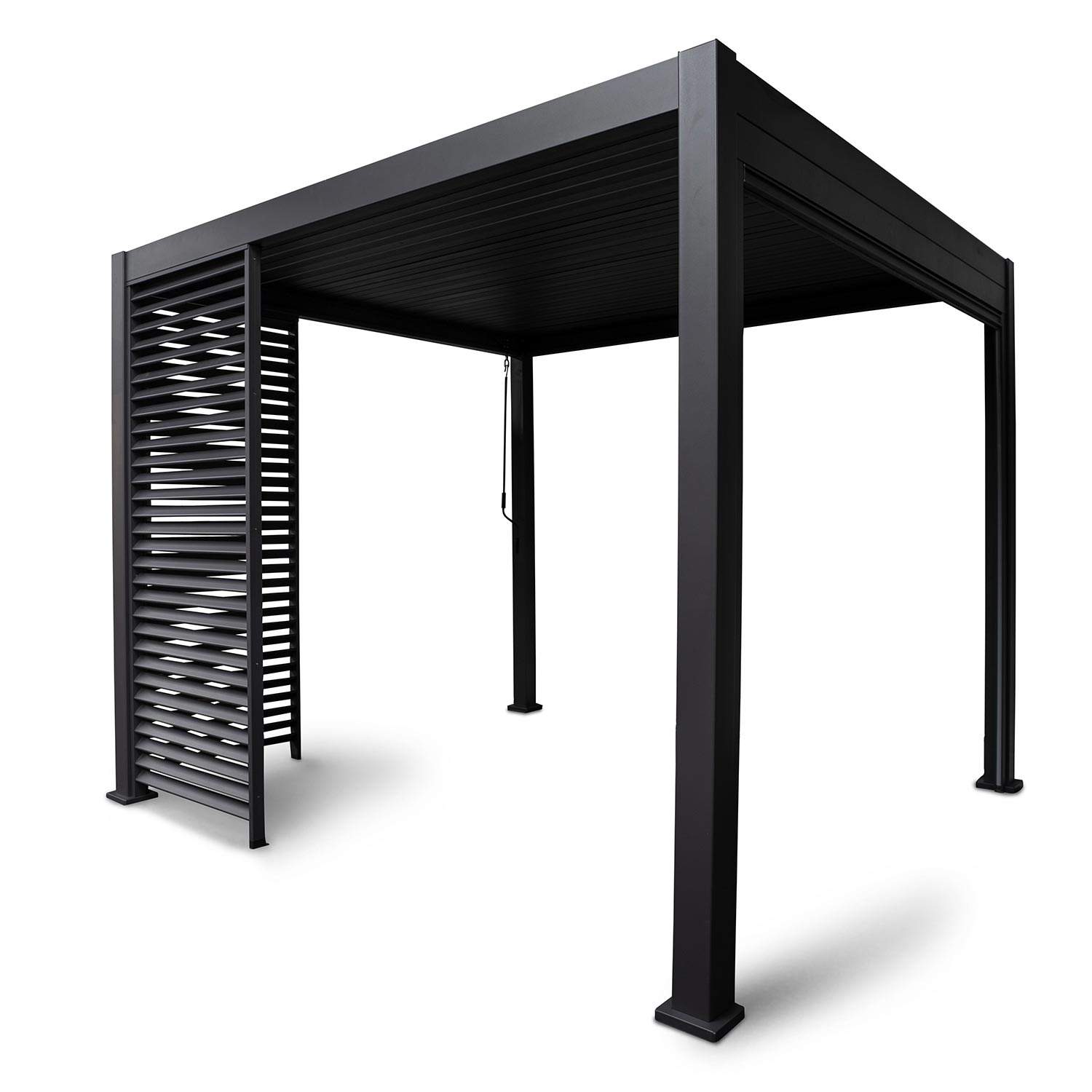 Lamellsein varikatusele MIRADOR-111 123,5cm, tumehall - Image 4