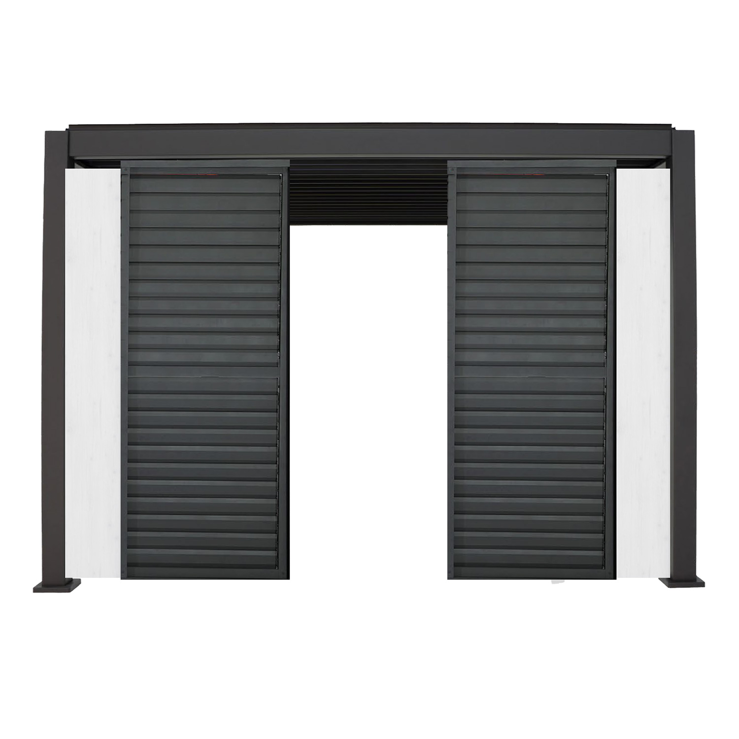 Lamellseina vahepaneel varikatusele MIRADOR-111, valge