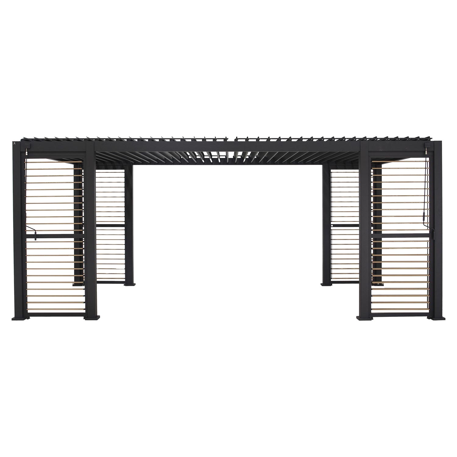 Varikatus MIRADOR-111 lamellseintega 3x6m, tumehall - Image 4