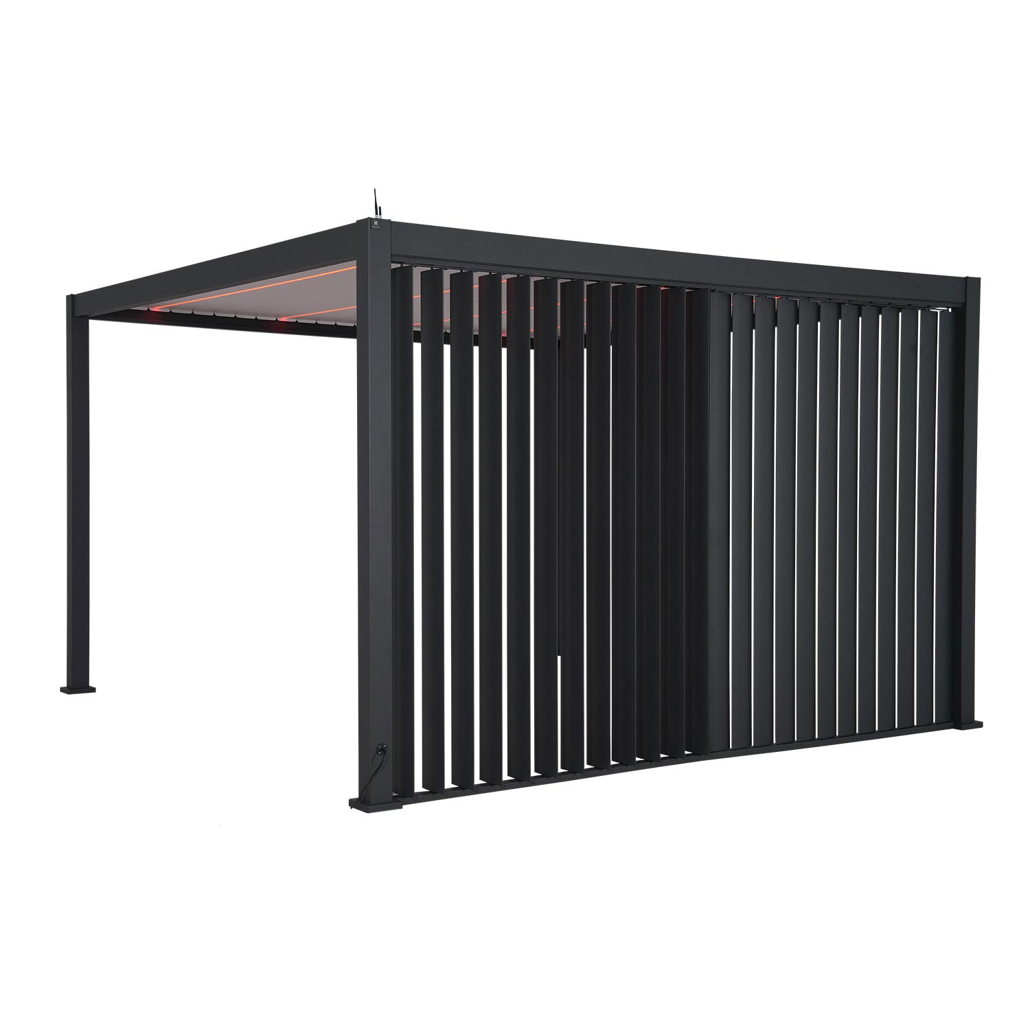 Vertikaalne lamellsein varikatusele MIRADOR-111 3m, tumehall