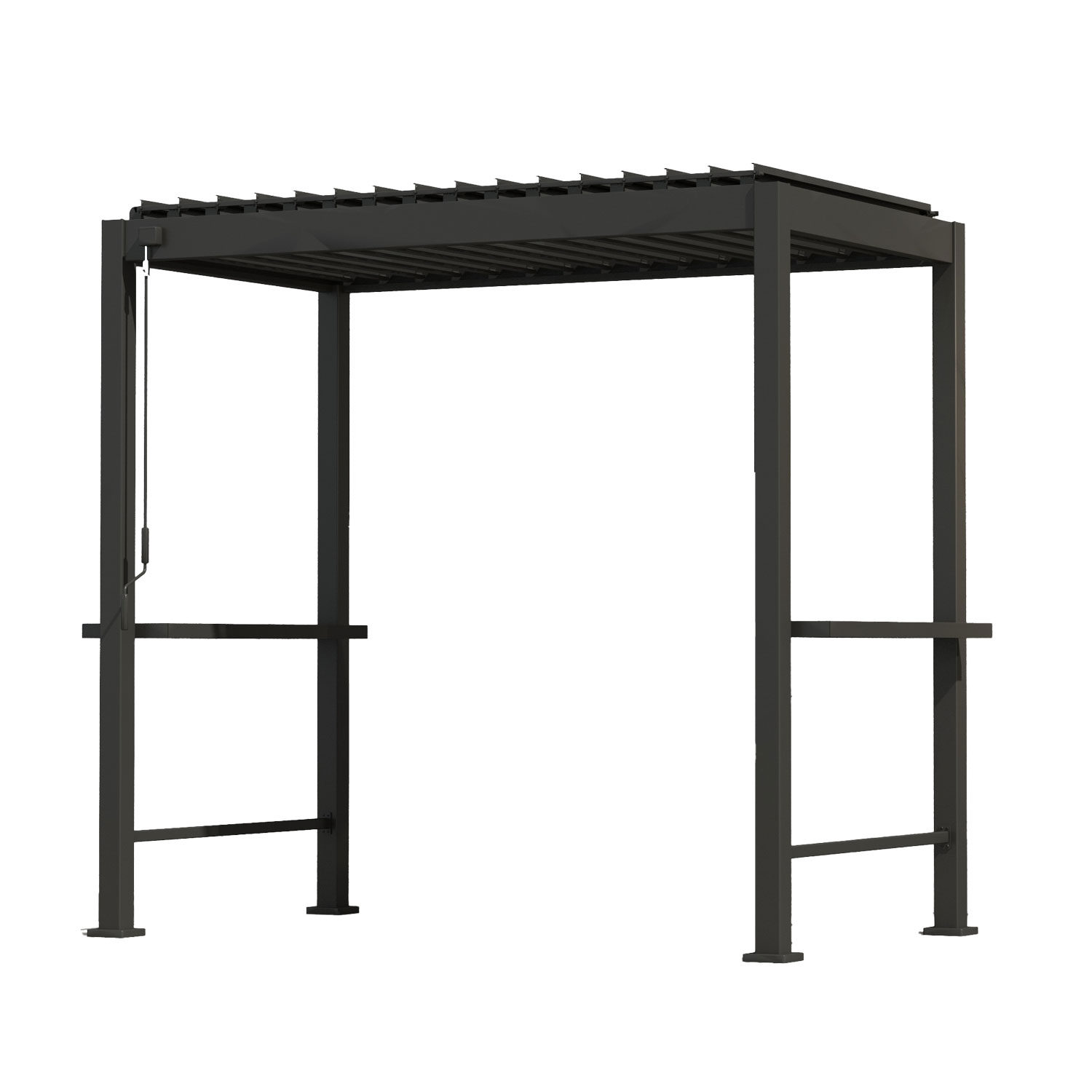 Varikatus MIRADOR BBQ 2,55x1,5m, tumehall