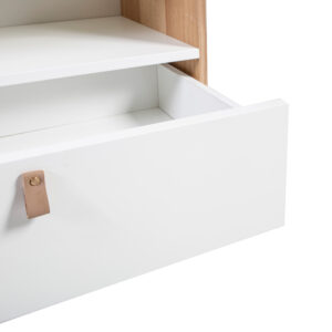 Riiul HELENA WHITE_80x40xH140cm, naturaa