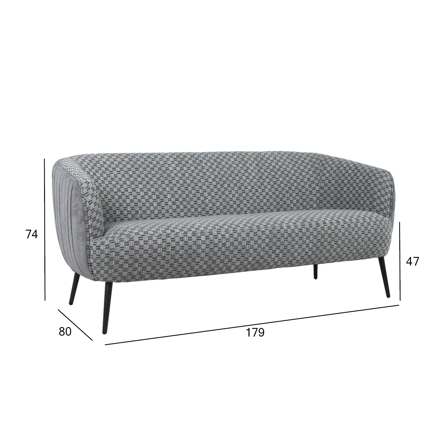 Diivan ACCENT 3-kohaline, hall - Image 6