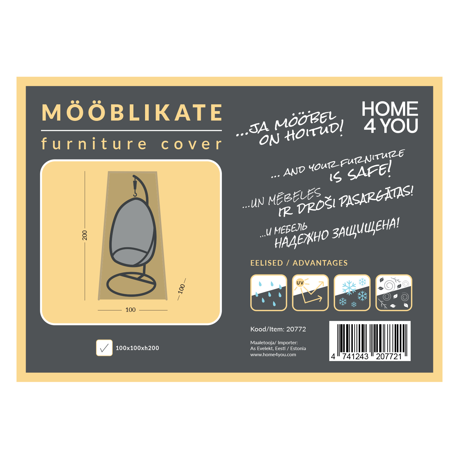 Mööblikate 100x100x200cm - Image 4