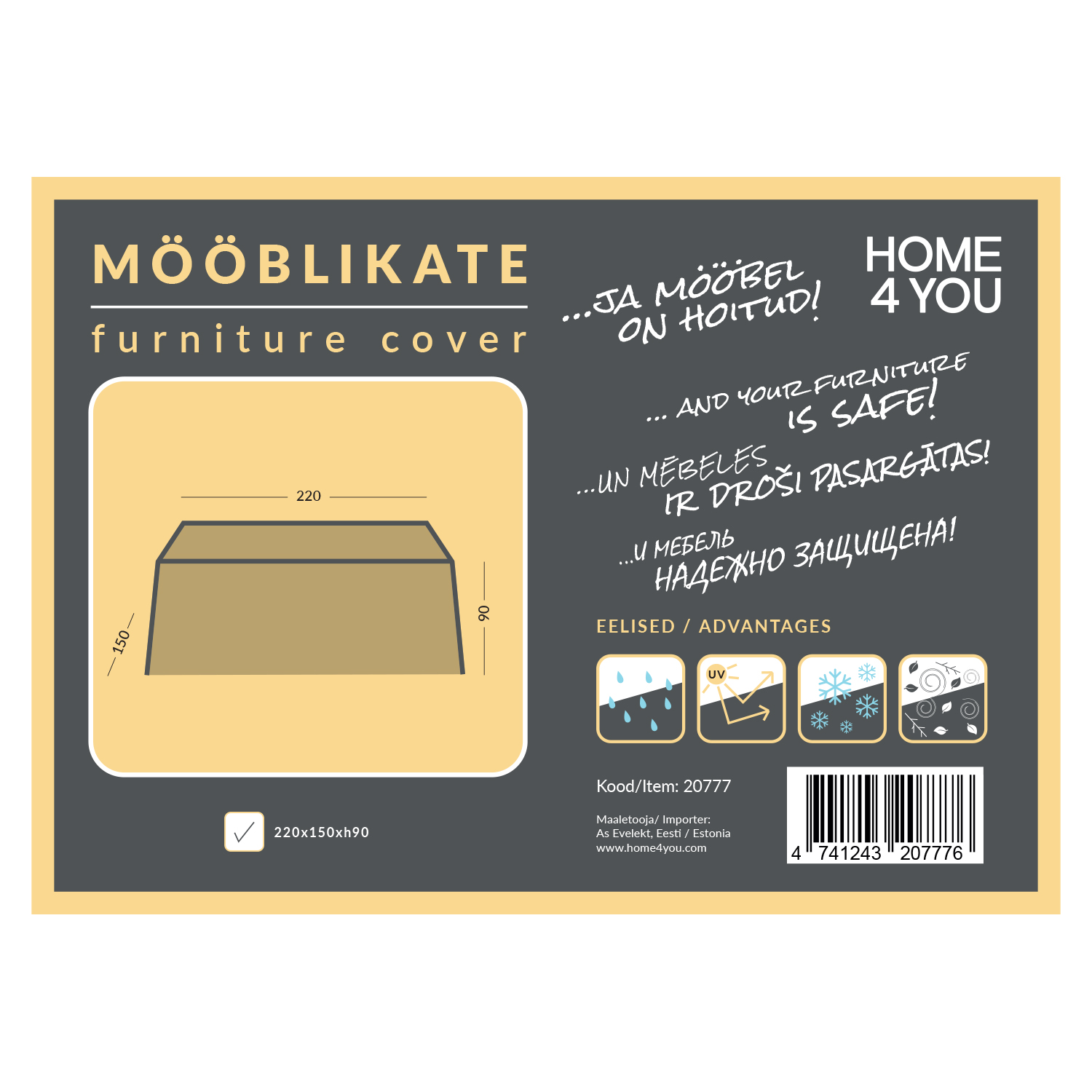Mööblikate 220x150x90cm - Image 4