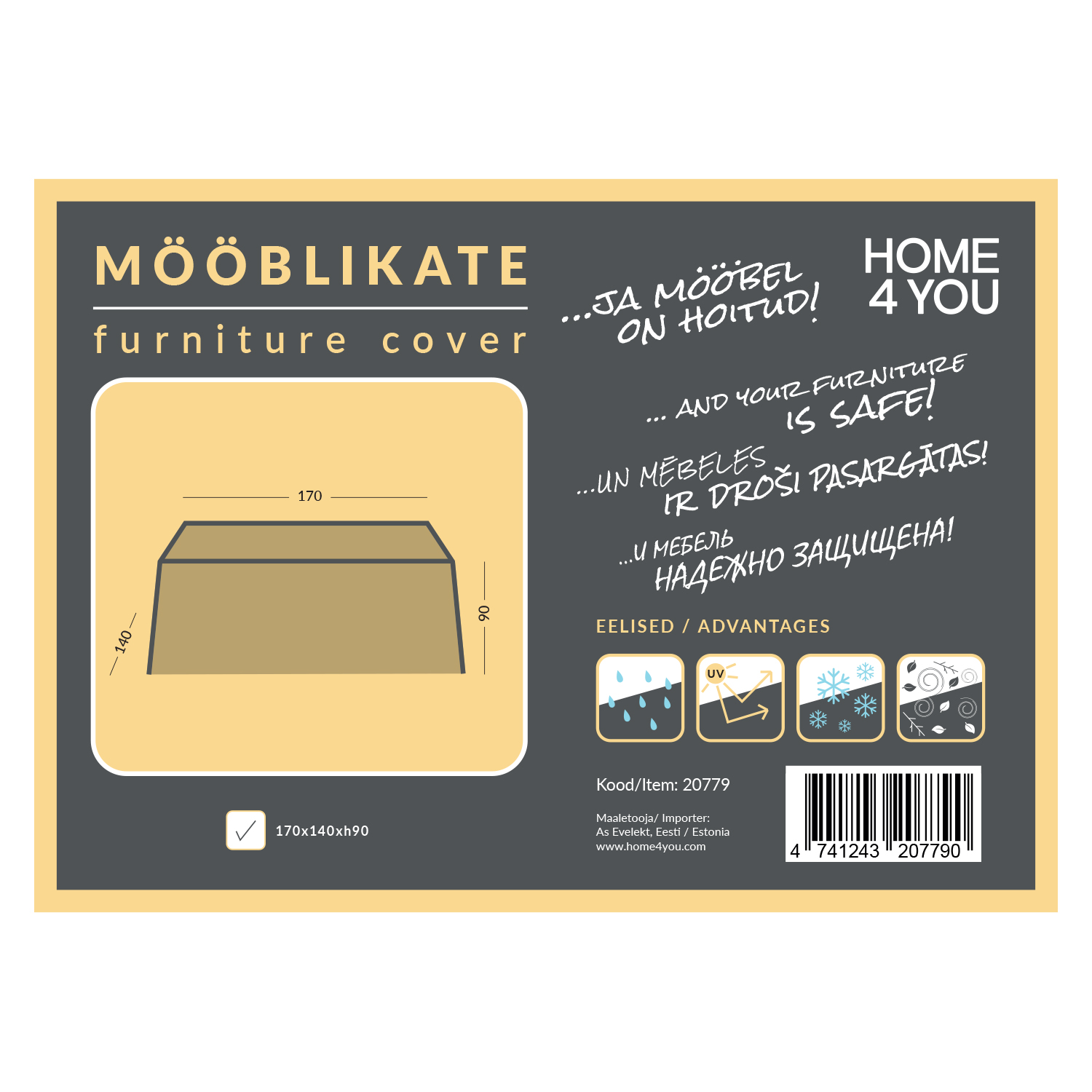 Mööblikate 170x140x90cm - Image 4