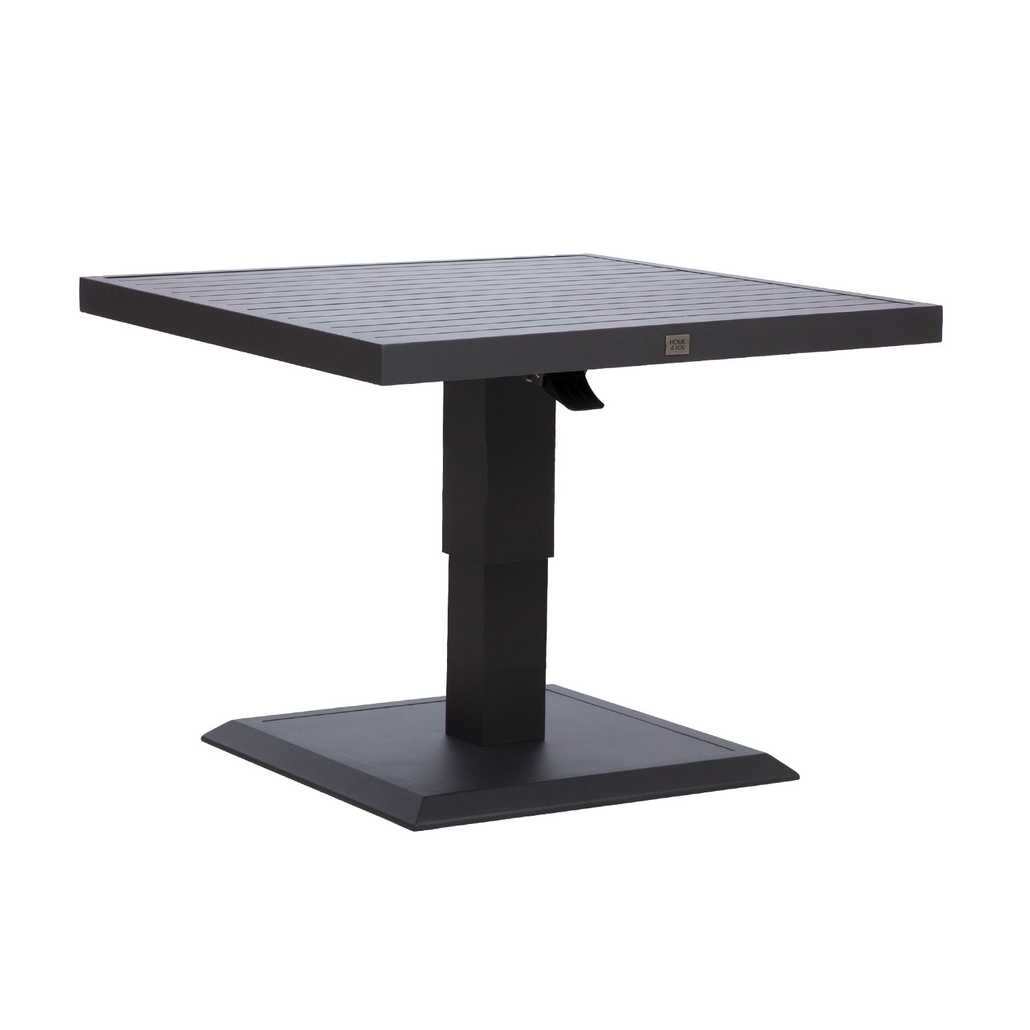 Laud TOMSON 85x85xH52-75cm, tumehall
