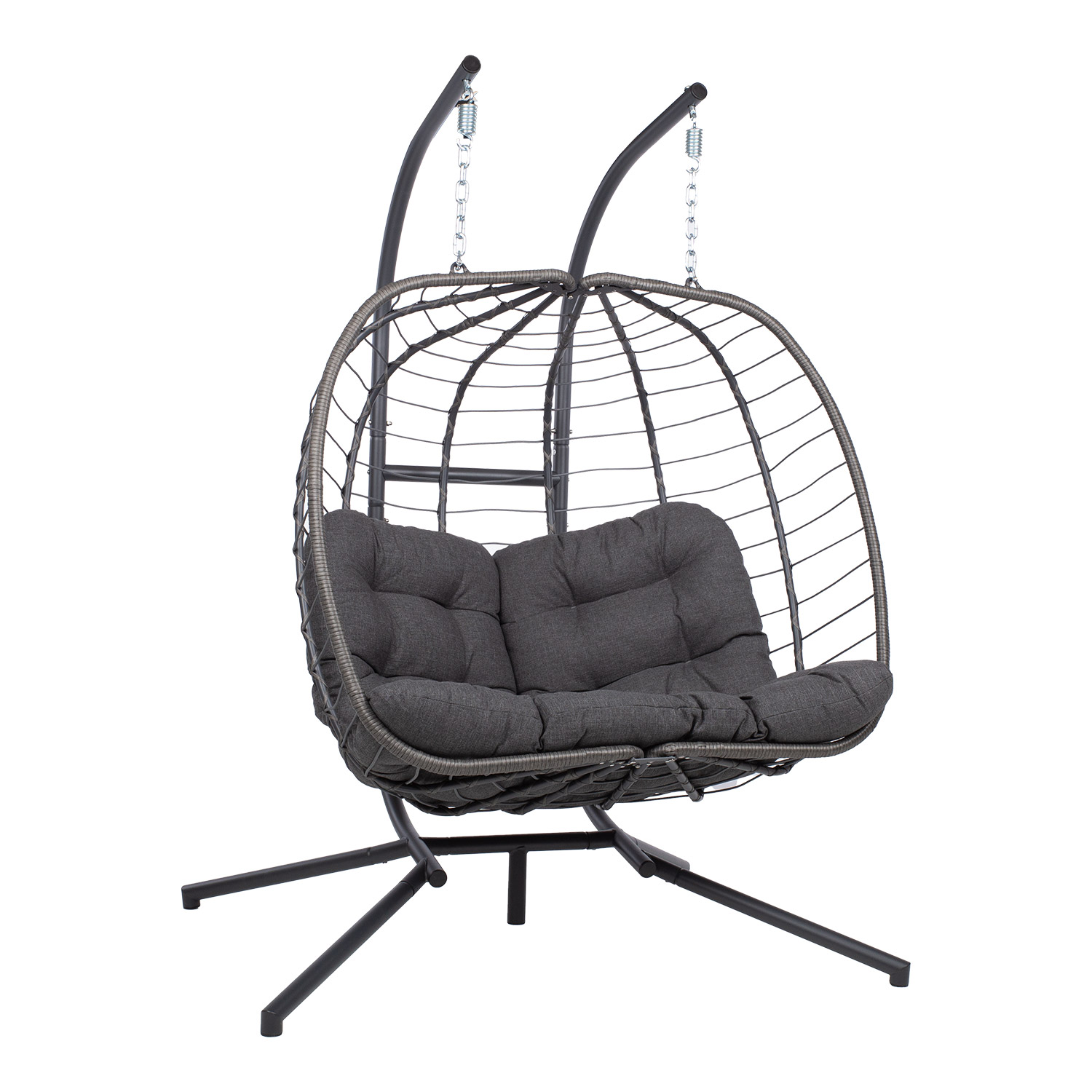 Ripptool FINSE 2-kohaline 142x106xH194cm, tumehall
