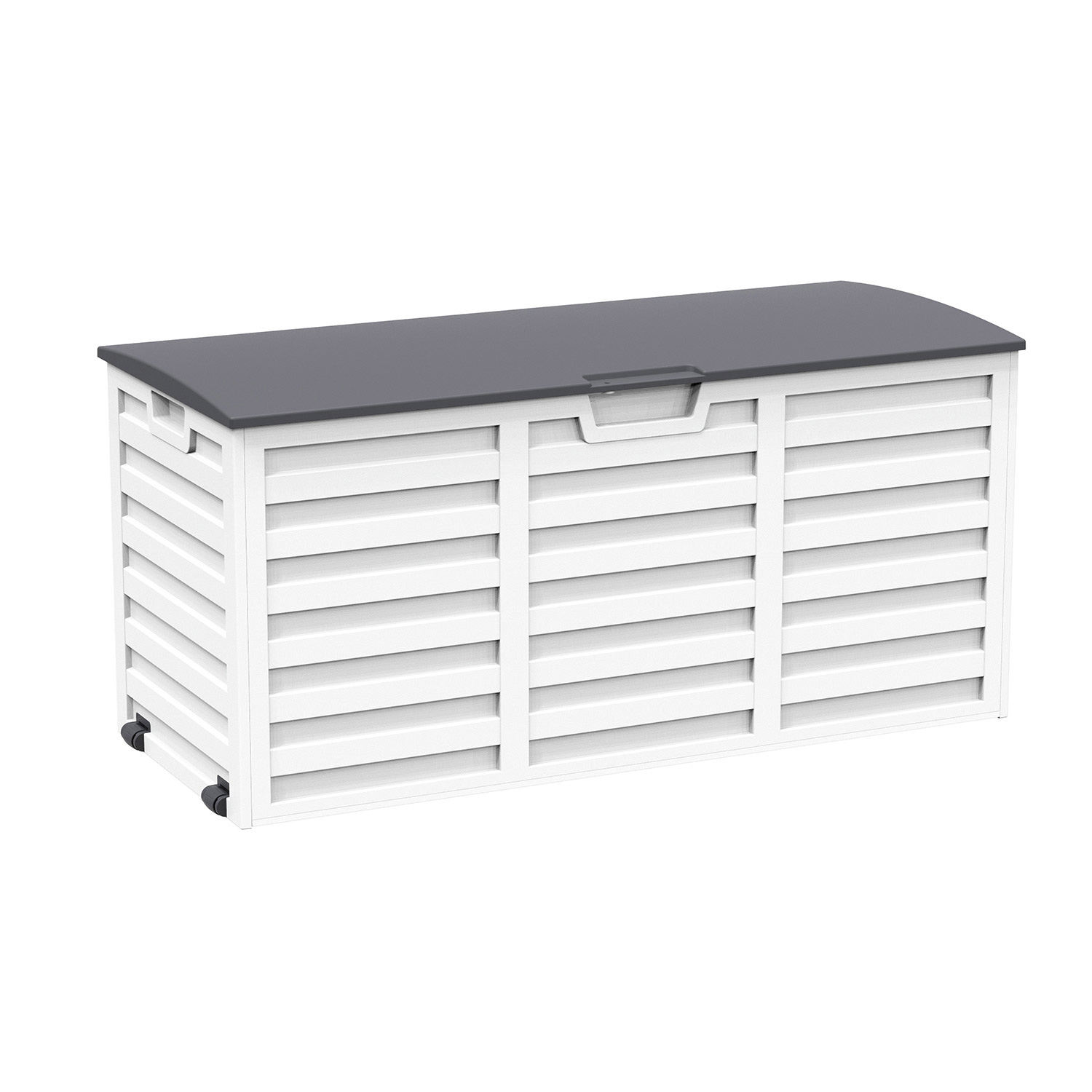 Säilituskast ALISA 112,8x49x53,5cm/265L, valge/hall plastik - Image 2