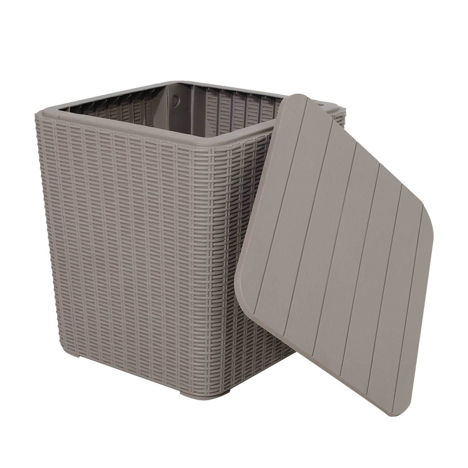 Säilituskast BOCAS 39x39x42cm/43L, hall plastik - Image 2