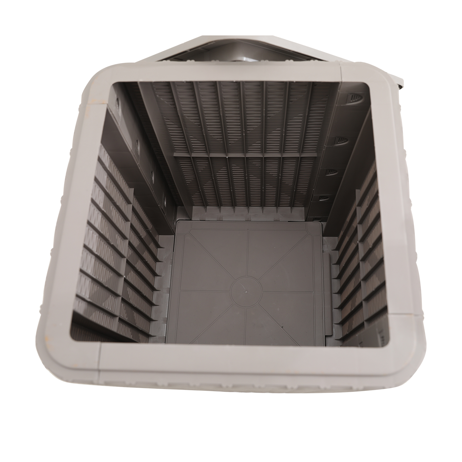 Säilituskast BOCAS 39x39x42cm/43L, hall plastik - Image 3