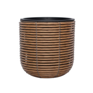 Lillepott WICKER D27xH28cm, pruun