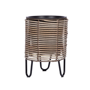 Lillepott WICKER D25xH35cm, beežikashall