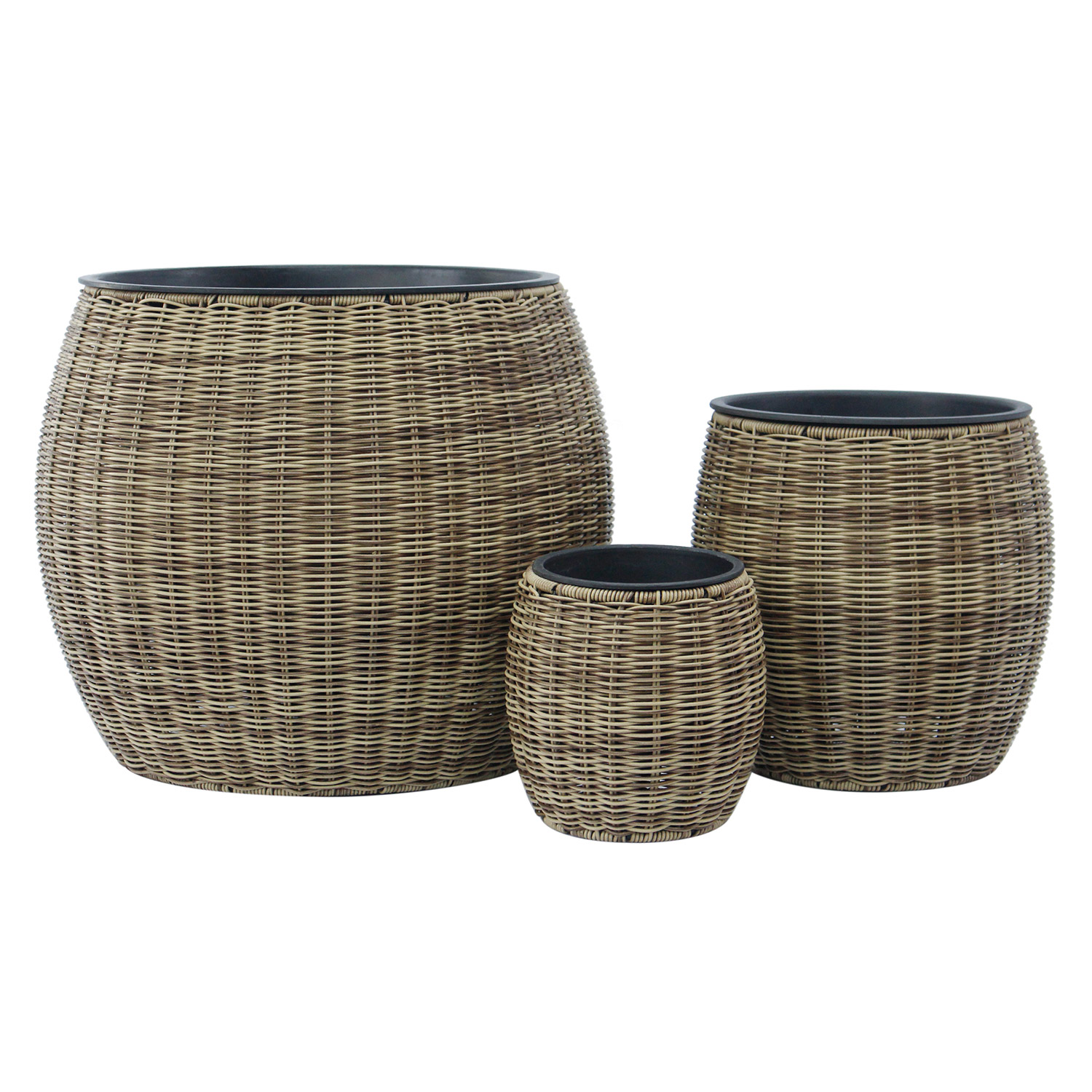 Lillepott WICKER D20xH20cm, helepruun - Image 2
