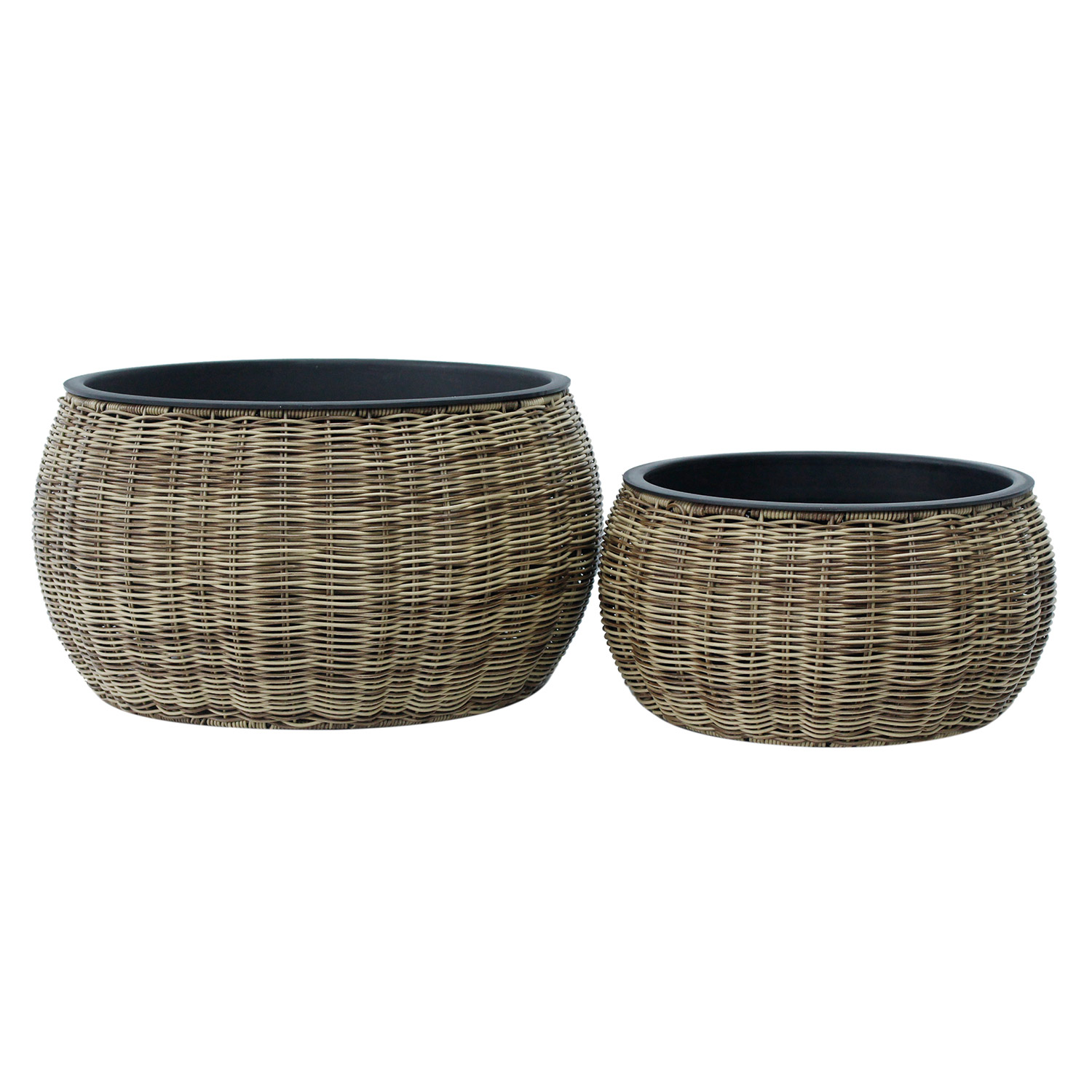 Lillepott WICKER D37xH19cm, helepruun - Image 2