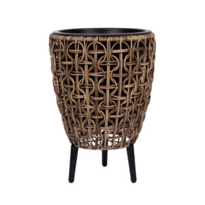 Lillepott WICKER 28x28xH42cm, pruun