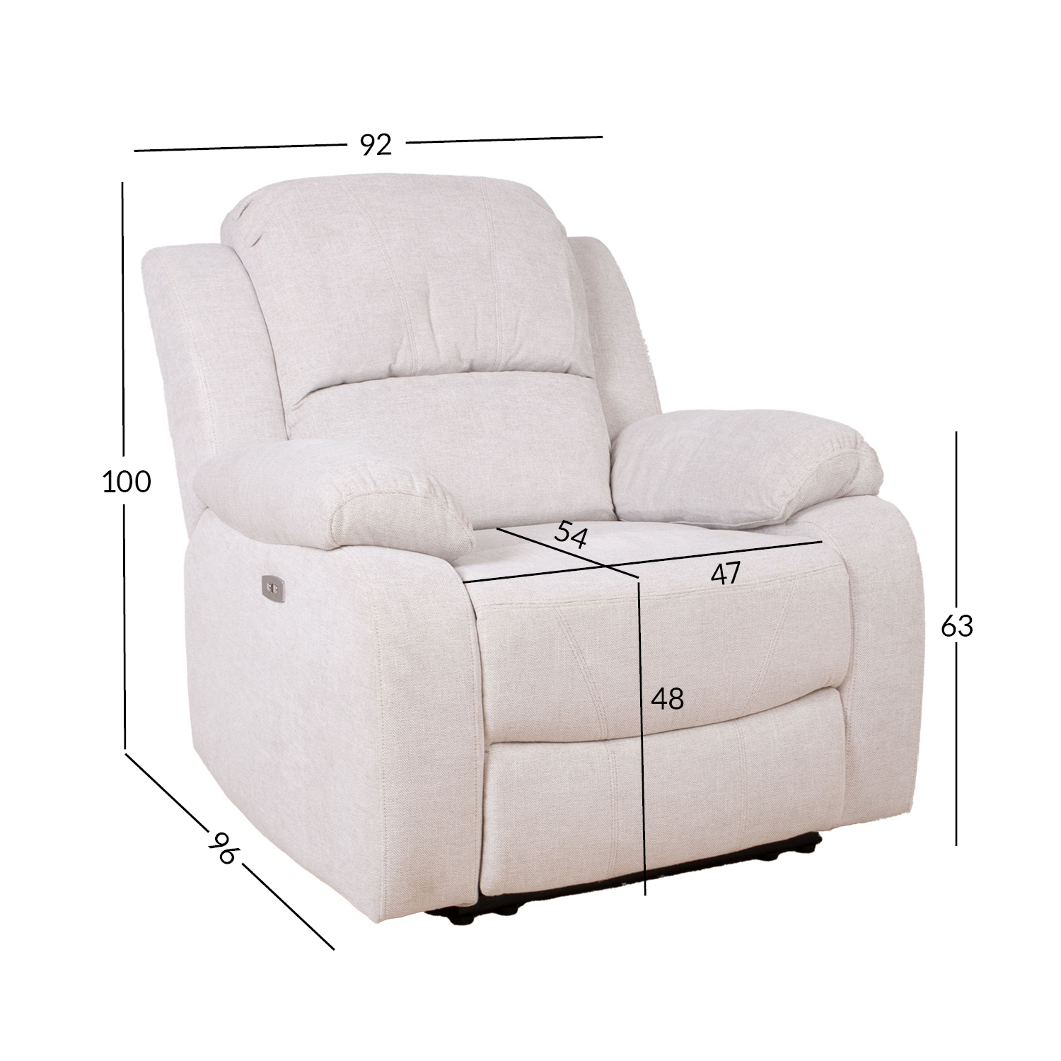 Tugitool FELICIA elektriline recliner, l - Image 7