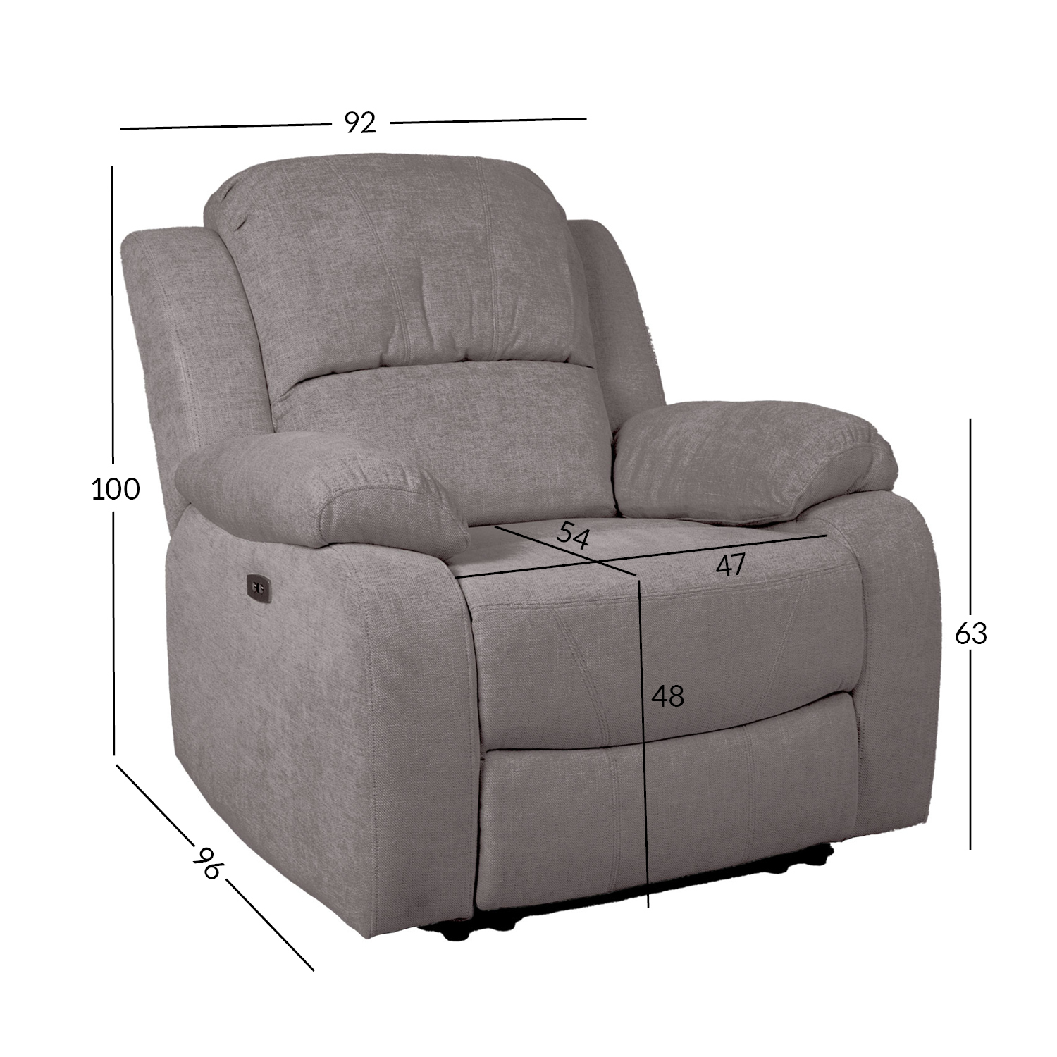 Tugitool FELICIA elektriline recliner, h - Image 7
