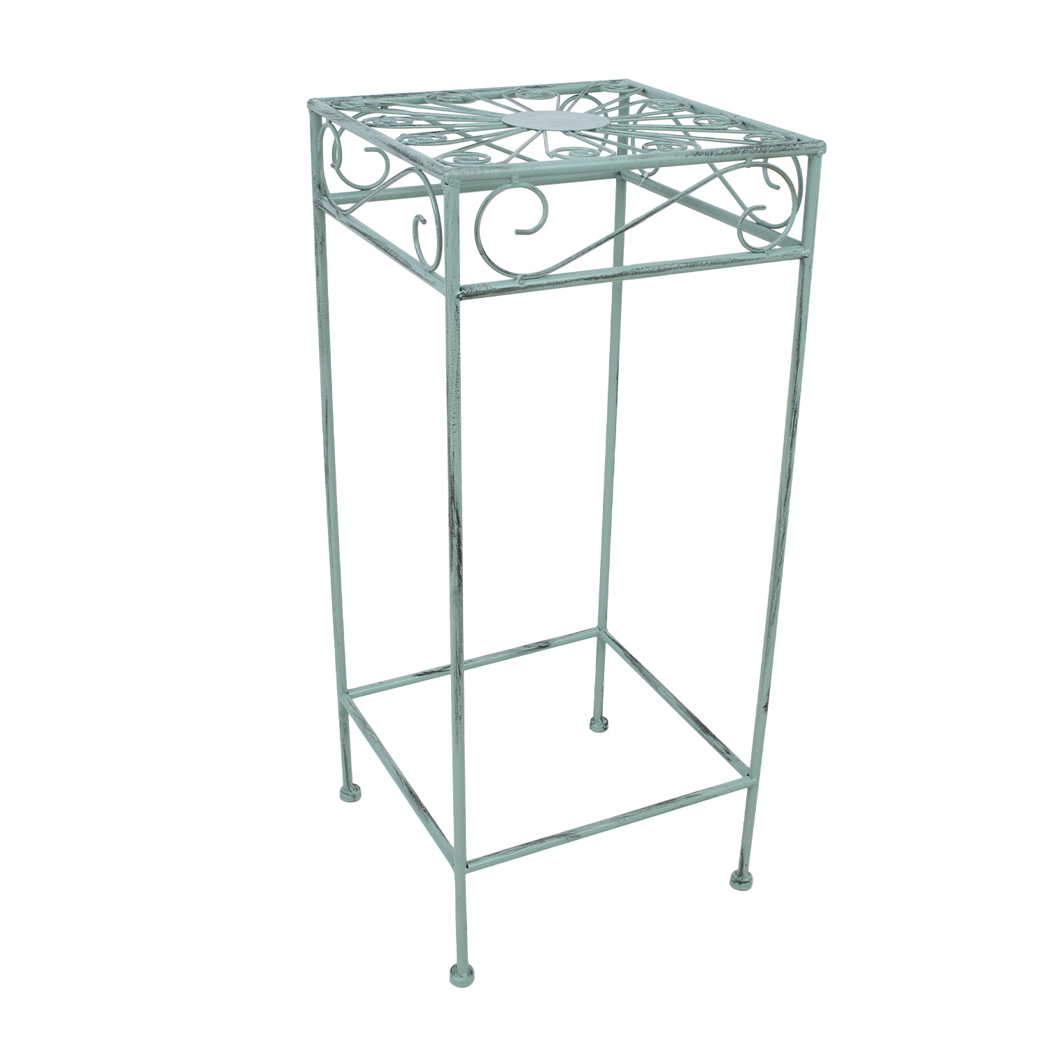 Lillepostament MINT 30x30xH70cm, antiikroheline metall